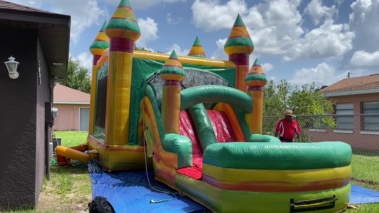 July 1, 2020 bounce house inflatable waterslide business YouTube