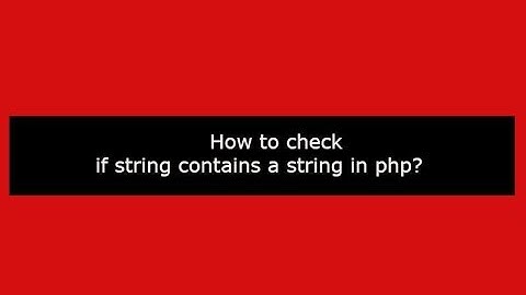 How to check if string contains a string in php?