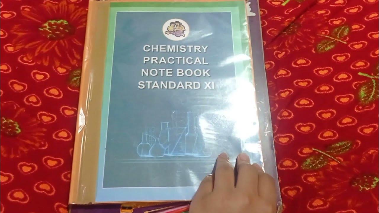 Chemistry Practical Notebook Standard 11th YouTube