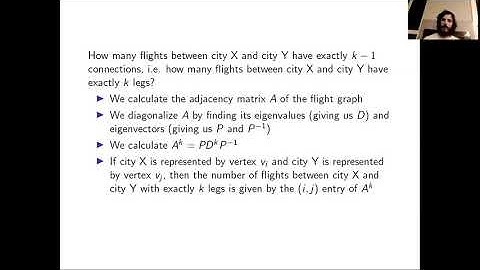 Applications of adjacency matrices