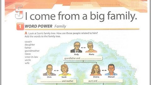 Unit 5 - I Come From A Big Family Student Book Interchange 4 Edition With Jack C. Richards