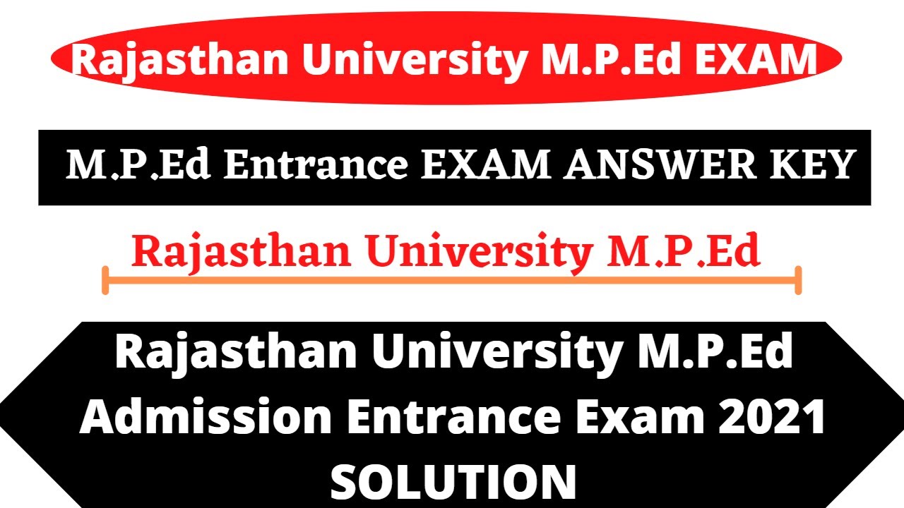 phd entrance exam rajasthan university