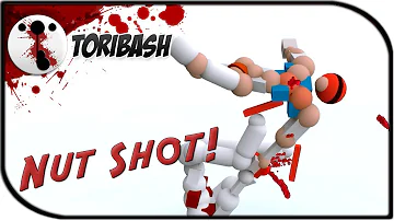 Toribash Funny Moments - ULTIMATE NUT SHOT! (Toribash Gameplay)