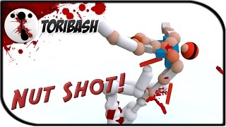 Toribash Funny Moments - ULTIMATE NUT SHOT! (Toribash Gameplay)