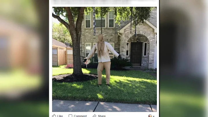 Family threatened over controversial Halloween decoration