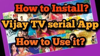 How to Install vijay tv serial app? and How to use It?-Tech-#9 screenshot 2