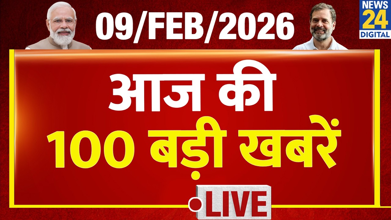 Top 100 News of the Day | News Shatak | 9 Feb 2026 | Modi | Rahul | Om Birla | Sansad