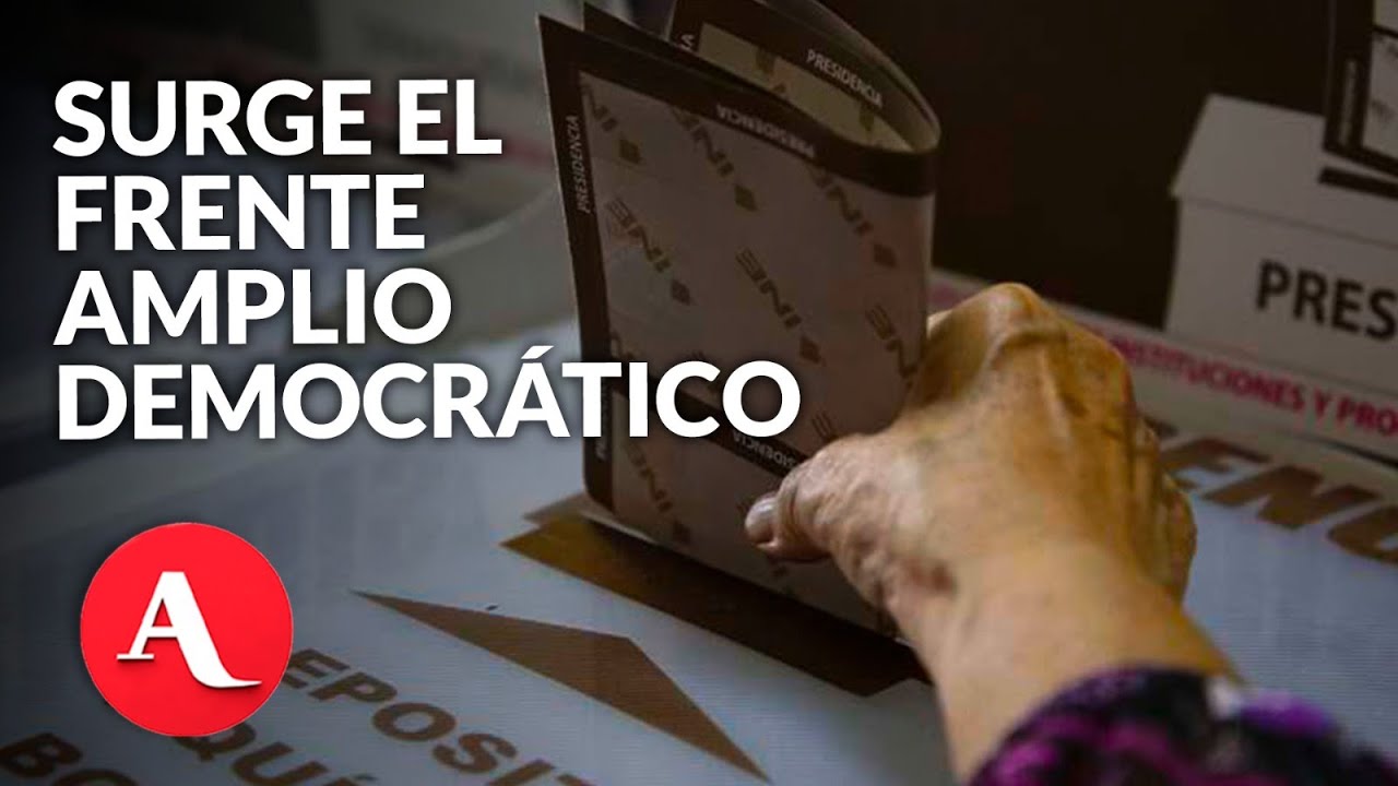 Surge el 'Frente Amplio Democrático' para 'defender la democracia y frenar regresión autoritaria'