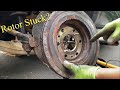 Removing a Stuck Brake Rotor