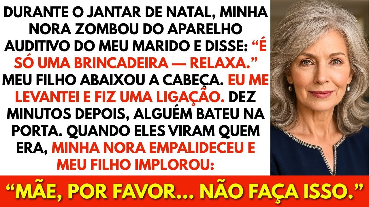 Minha nora zombou do aparelho auditivo do meu marido. Então eu me levantei e fiz ela se arrepender.