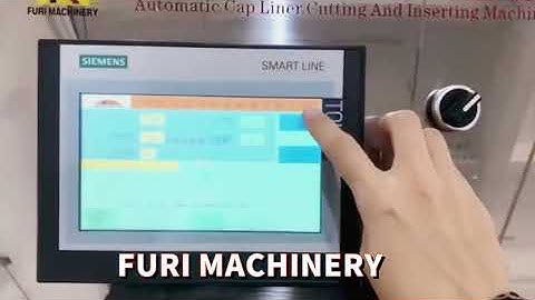 FURI CAP liner die cutting punching inserting lining wadding machine