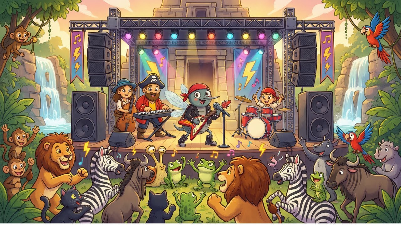 La Zanzara Metallara 🎶 | Canzone divertente per bambini | I Filibustieri