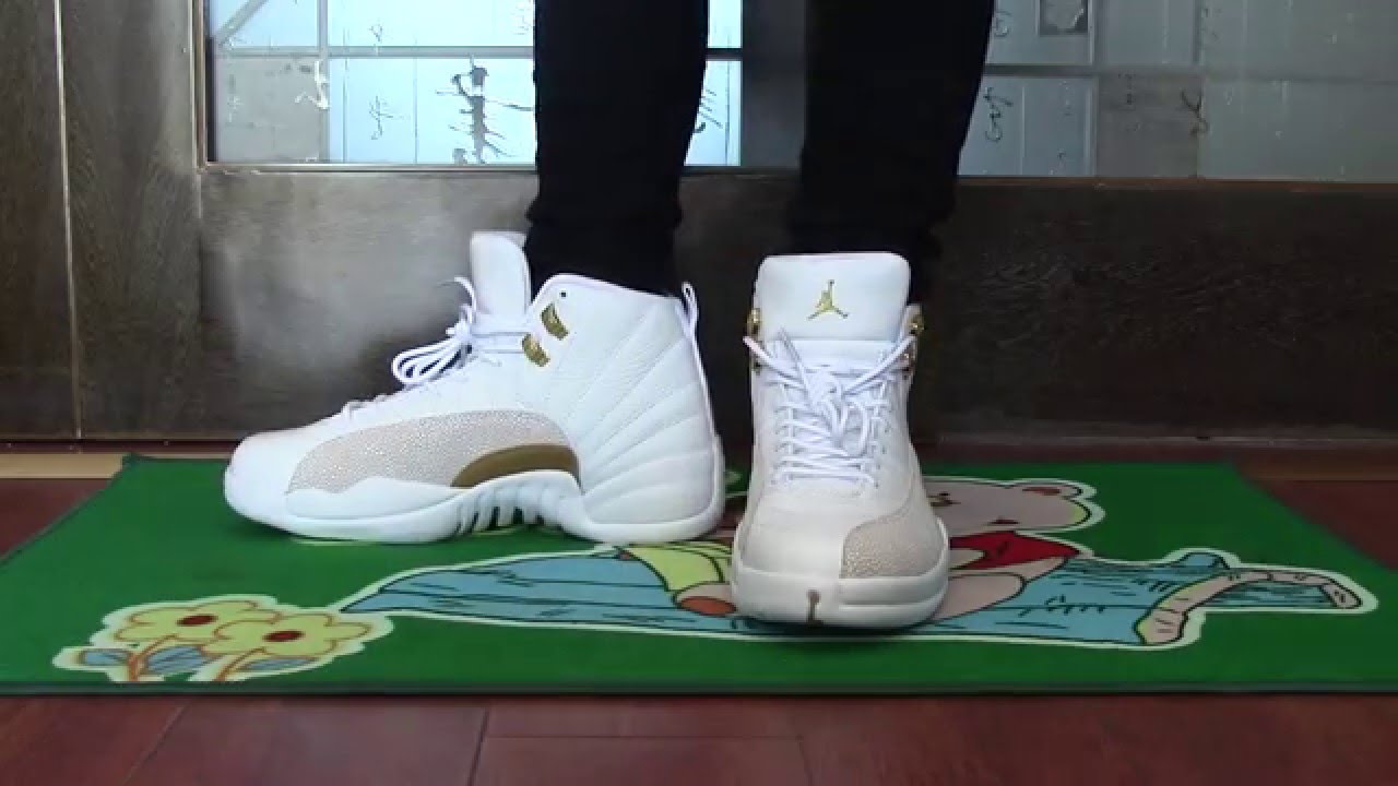 Authentic Air Jordan 12 OVO on foot - YouTube