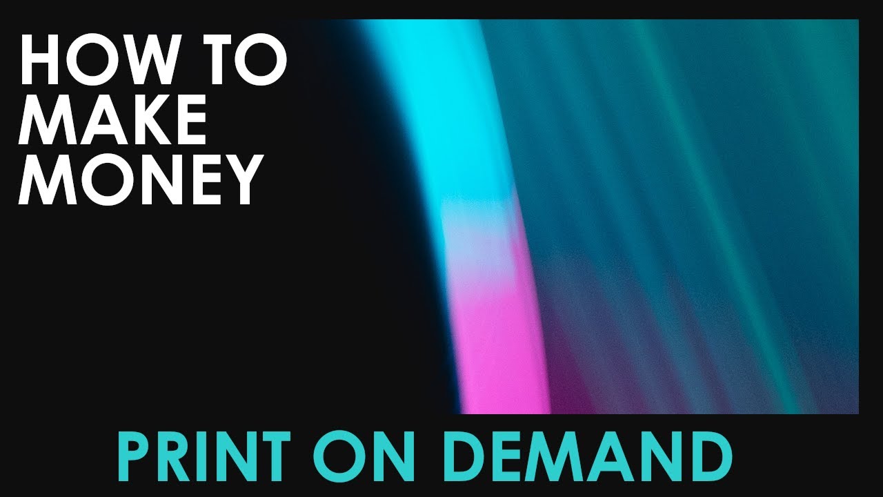 Passive Income - How to make money with Print on Demand (PoD) - YouTube