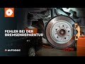 Die 5 häufigsten Fehler bei der Bremsenreparatur | Tipps von AUTODOC