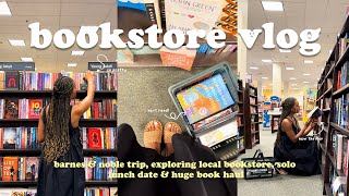 *cozy* bookstore vlog 🧸 💌✨  spend the day book shopping at barnes \& noble with me + HUGE book haul!