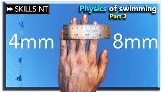 Swimming with open or closed fingers? physics of swimming part 3