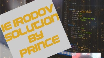 Solution of I. E IRODOV Problem no. 1.17 unique method