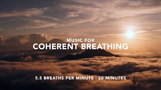 Music For Coherent Breathing | 5.5 Breaths Per Minute | 20 Minutes screenshot 5