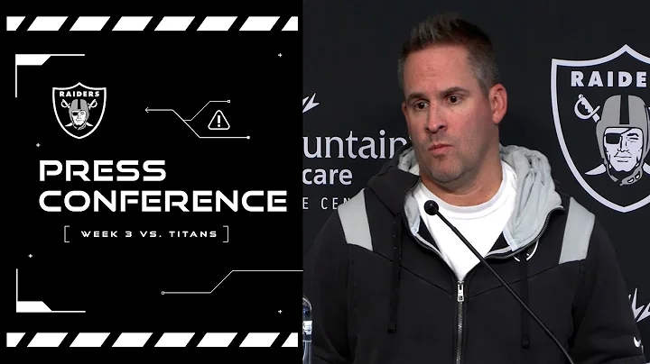 Coach McDaniels: We Just Got To Be Disciplined and...