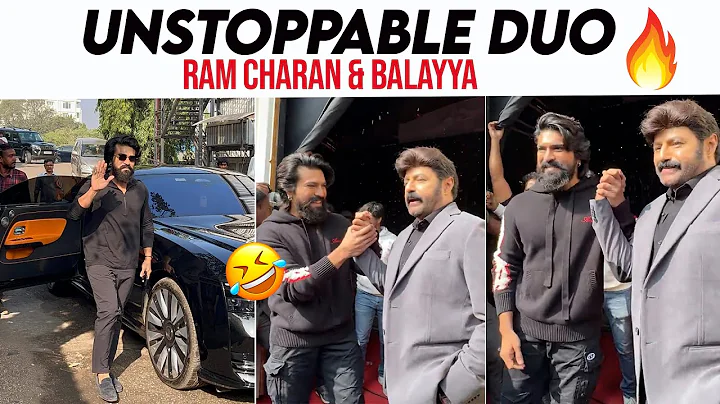 Ram Charan & Balakrishna Visuals At Unstoppable Sets | Game Changer | Daaku Maharaaj | Manastarsplus