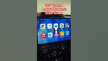 Kunfine Car CarPlay Android GPS Radio Reverse Camera Display 13.1" QLED Touchscreen Headunit Tablet