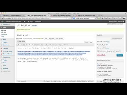 15. Use The Premise Shortcodes To Hide Sections Of Content From Non Members