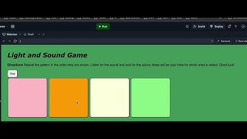 Light and Sound Memory Game