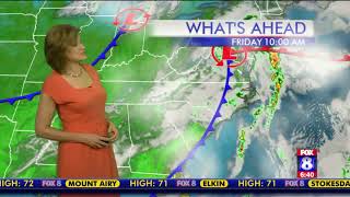 Morning fog, then mostly cloudy. High: 72