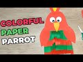 Colorful Parrot from Paper