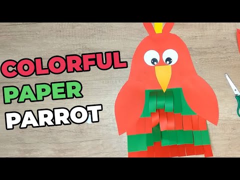 Colorful Parrot from Paper