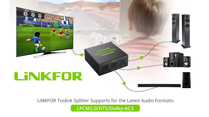 LiNKFOR |  Digital Optical Audio 1x3 Splitter Digital SPDIF Toslink Optical Fiber Audio Splitter