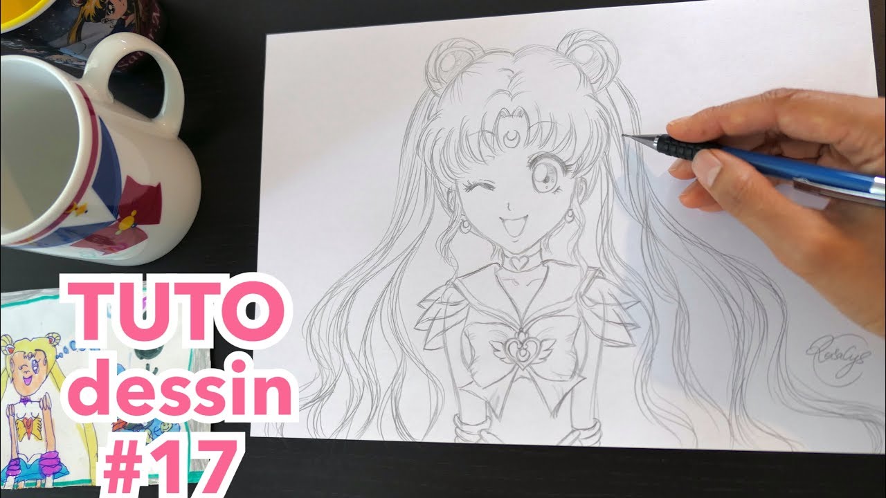 Tuto Dessin 17 Crayon Sailormoon Fan Art Manga