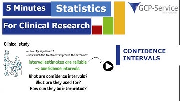 5 Minutes statistics for clinical research - Confidence Intervals