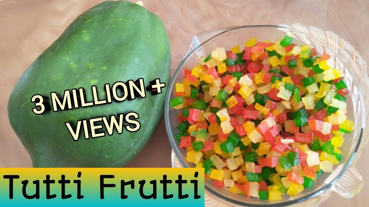 tutti frutti recipe, how to make tutti frutti