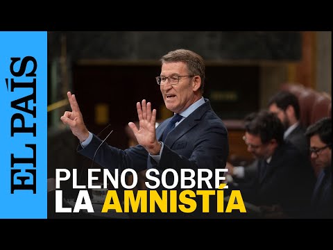 AMNISTÍA | Feijóo, sobre la amnistía: "Es la sesión más decadente desde el 23F" | EL PAÍS