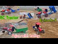 Diy rc arjun and kubota tractor model with fully loaded trolley part3