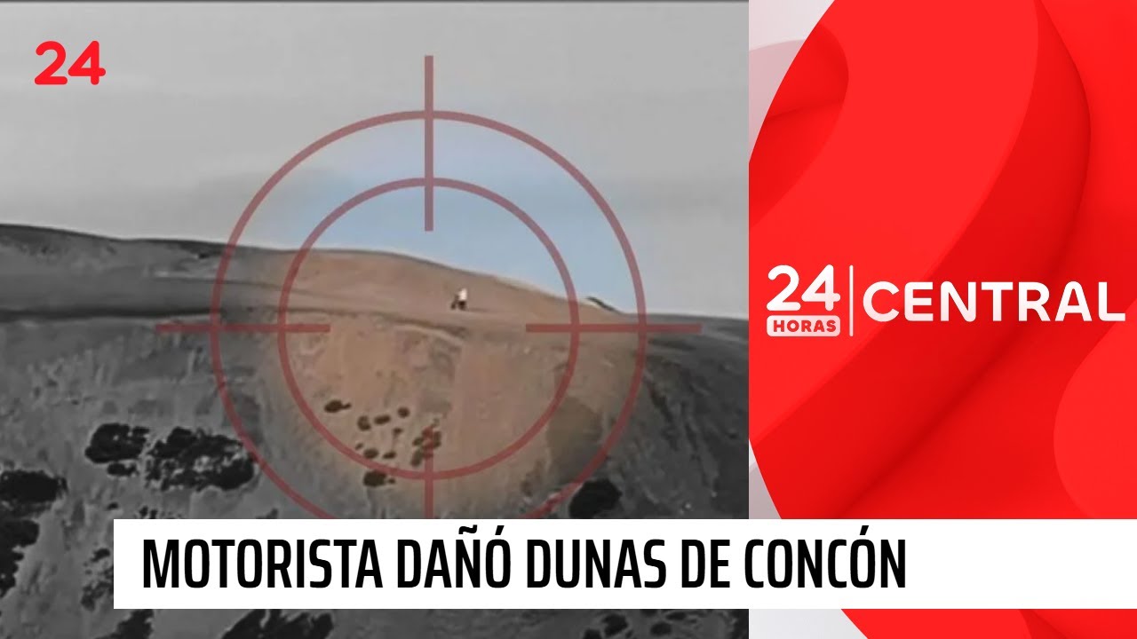 Motorista es captado realizando acrobacias en las dunas de Concón | 24 Horas TVN Chile