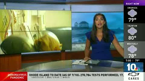 Amanda Hoskins chokes through anchoring NBC 10 news
