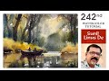 Watercolor painting  | How to draw a simple landscape | by Sunil Linus De