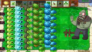 Plants vs Zombies Hack - 99 Gatling Pea vs Winter Melon vs 999 Gargantuar