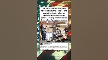 This simulator teaches pilots how to steady their bodies and commit instantly when an ejection