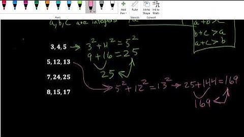 Pythagorean Triples & Euclid