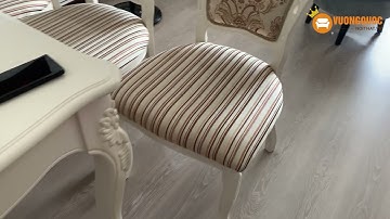 Hoàn thiện mẫu bàn ghế ăn tân cổ điển sang trọng tại nhà cô Huế - Royal City