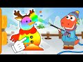 Aprende cómo hacer nieve de colores con Eddie 🌈⛄ Eddie hace un muñeco de nieve muy colorido