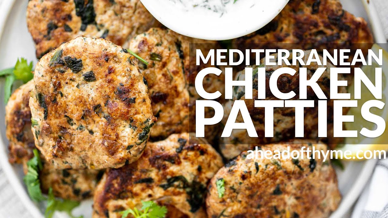 Mediterranean Chicken Patties YouTube