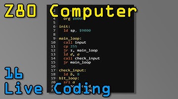 Z80 Computer - Part 16 Live Coding