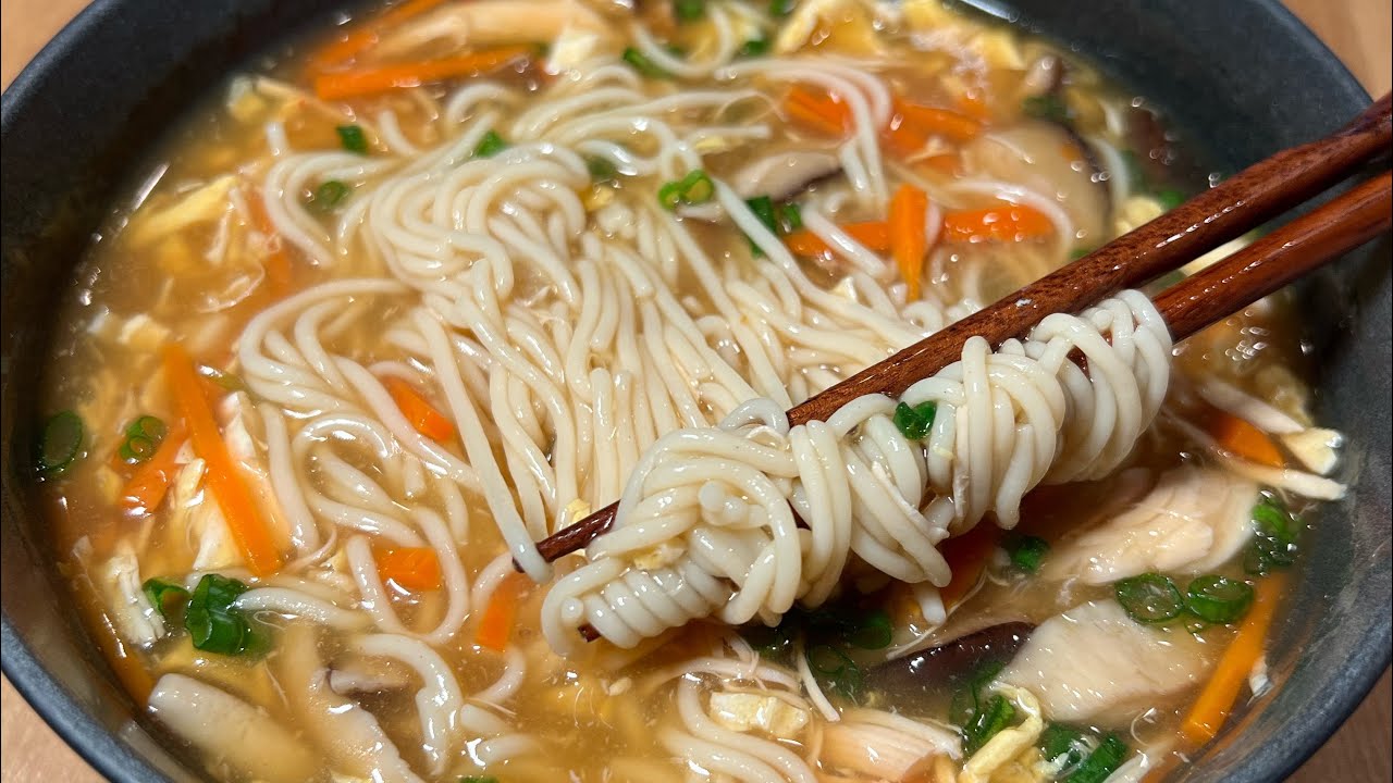 how-to-make-hot-and-sour-chicken-noodle-soup-youtube