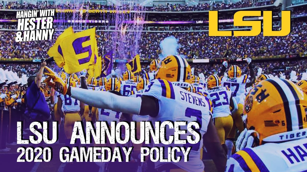 LSU announces 2020 Gameday Policy - YouTube