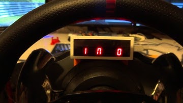 AChub assetto corsa arduino dashboard, 3d printed case & wheel support